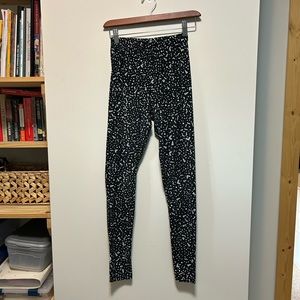 Sweetlegs Leggings, Black Squiggles Pattern, One Size Fits Most (6-14)